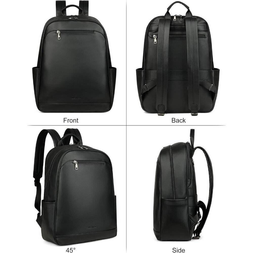❤️ Leather Laptop Backpack Purse for Women Designer Travel and Work Bag Laptop - Picture 4 of 8